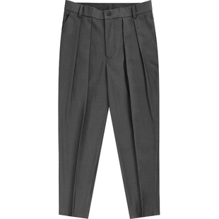 老爹裤男宽松垂感港风西裤古着感裤子痞帅长裤坠感阔腿裤堆积日系