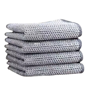 【双面加厚】强力金属丝洗碗布厨房洗碗灶台去污百洁布代替钢丝球