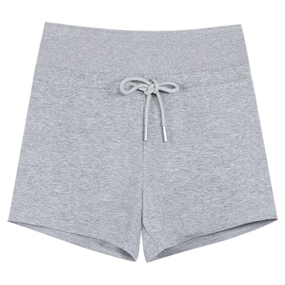 ousph【现货7折】高腰运动短裤女小个子修身拼接休闲百搭短卫裤