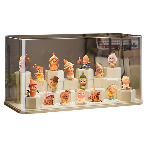 盲盒展示架星星人展示盒透明亚克力防尘收纳盒手办展示柜泡泡玛特