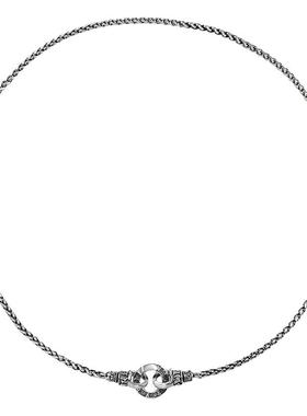 GRGR925纯银做旧龙骨链项链