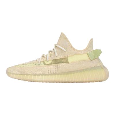 Adidas阿迪达斯YEEZY BOOST 350 V2 亚麻黄男女同款跑步鞋FX9028