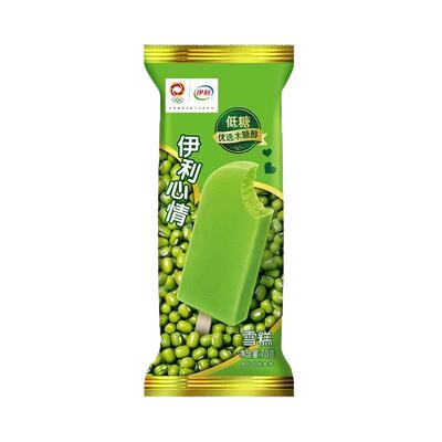 伊利心情低糖版绿豆绿色心情雪糕