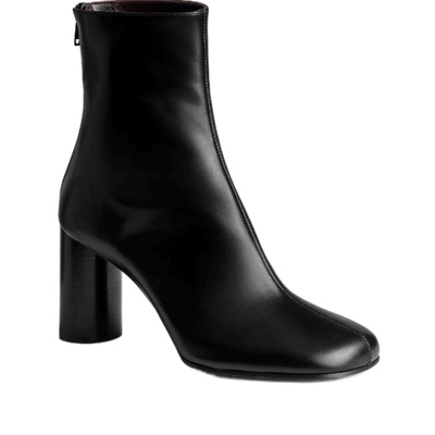 PhoebePhilo极简黑色高跟短靴女