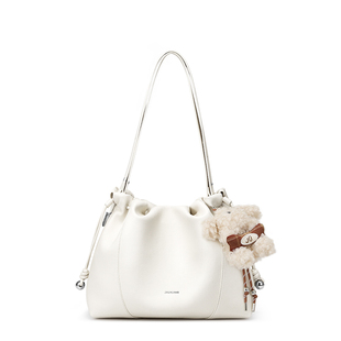 欧时纳海畔流浪包2026新款褶皱云朵包女大容量单肩斜挎通勤托特包