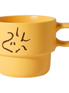 九木杂物社史努比好朋友陶瓷叠叠杯套装马克杯水杯伴手礼生日礼物