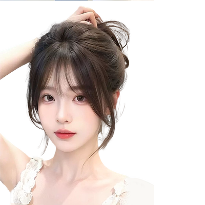 丝丝不凡仿真发修颜减龄法式刘海