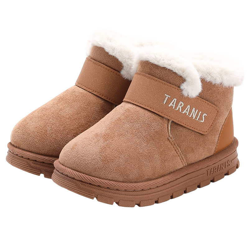 泰兰尼斯童鞋儿童雪地靴冬季新款加绒加厚棉靴女童棉鞋男童鞋子
