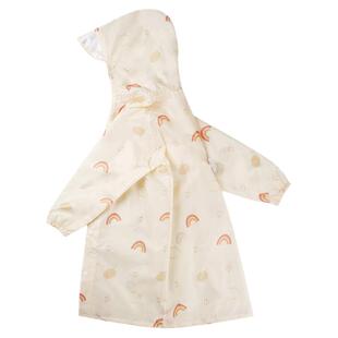 日本轻薄速干透气儿童雨衣防暴雨男女幼儿园防水雨披小学生书包位