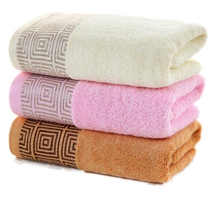 3条装纯棉毛巾成人洁面美容面巾亲肤柔软竹炭竹纤维吸水洗脸毛巾