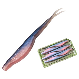 路亚假饵软饵鱼饵鲈鱼翘嘴鲶鱼通用120mm FLUKE 浓缩虾油缓沉gulp
