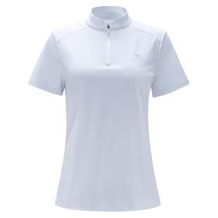 [骆驼冰T]户外速干T恤女26春夏正肩立领透气高弹凉感防晒运动上衣