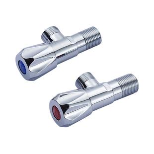 过江龙热水器角阀红蓝三角阀全铜冷热水马桶龙头4分止水阀家用