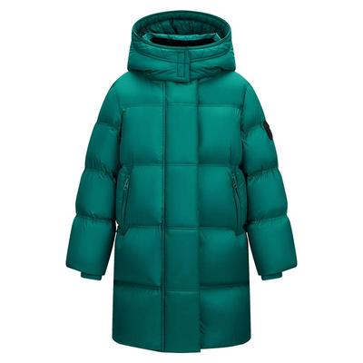 雪中飞中长款黑金儿童羽绒服加厚
