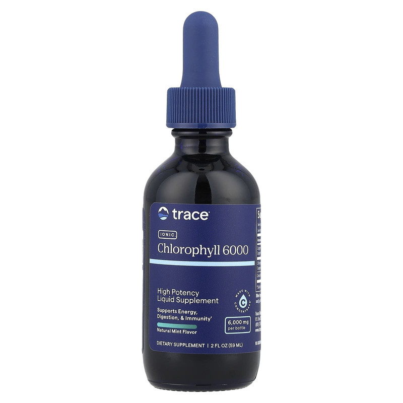 Trace,离子叶绿素 6000,天然薄荷,2 液量盎司(59 毫升)