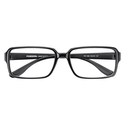 POSESION方形眼镜框TR90超轻眼镜框时尚方框大脸配近视度数男女款