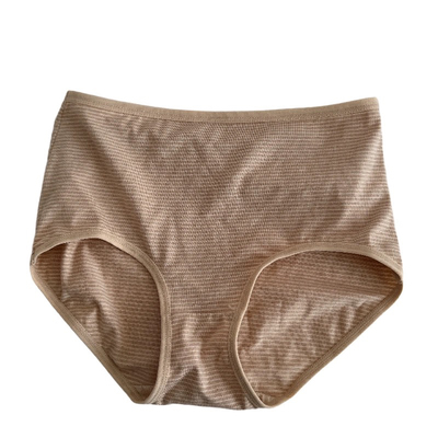 4条燕麦色系彩棉内裤中高腰大码包臀舒适好穿弹力纯棉三角裤女士