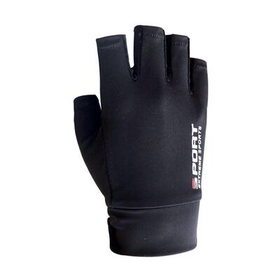 男士防滑露二指钓鱼快递骑行手套