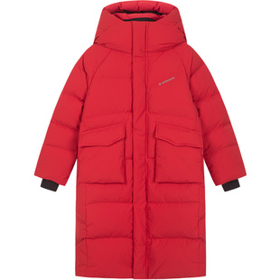 水孩儿加长款羽绒服男2025冬季新款外套女童三防上衣大码