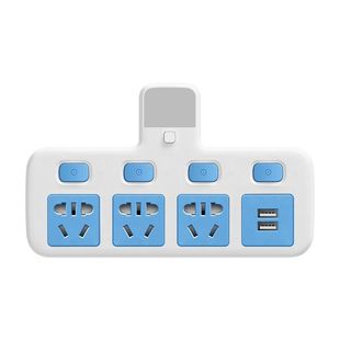 家用无线转换插座独立开关多功能一转插头带夜灯USB小夜灯三插