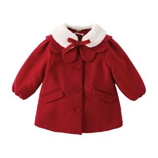 包邮戴维贝拉女童外套2025新款冬装儿童棉服棉衣宝宝新年拜年服