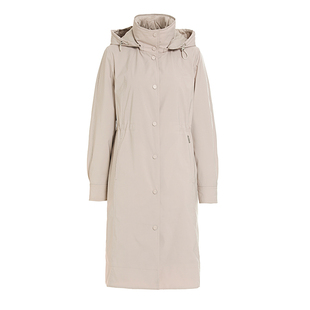 【商场同款】JESSIE轻薄驼色鹅绒中长款羽绒服女冬装加厚保暖外套