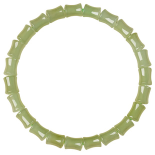 宫里上新和田玉手串女竹节手链天然正品玉石玉手串新中式生日礼物