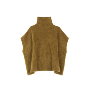 MANNALA丨“软心马甲”定纺水洗小皮草慵懒宽松高领拉绒马甲Q4741