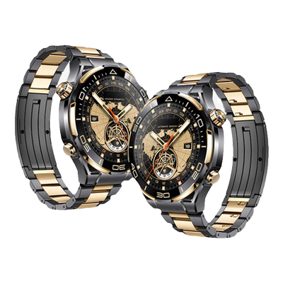 适用华为手表非凡探索ultimate2驰骋山地2探索黑金全钛秒变黄金大师表带智能腕表绿野传奇男士系列腕带