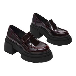 [杨紫同款]Steve Madden思美登TURNOUT早春焕新复古厚底增高乐福