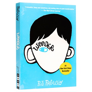 Wonder 奇迹男孩 英文原版 当代青春励志儿童文学名著 课外阅读 电影原著 搭怦然心动Flipped 洞Holes 哈利波特 夏洛的网
