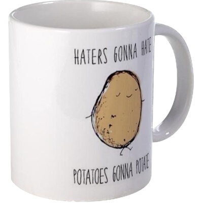 Haters Gonna Hate, Potatoes Gonna Potate马克杯趣味咖啡杯包邮