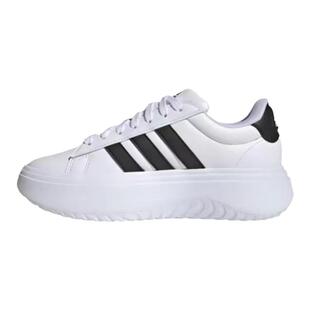 Adidas阿迪达斯GRAND COURT女子厚底增高低帮运动休闲板鞋IE1092