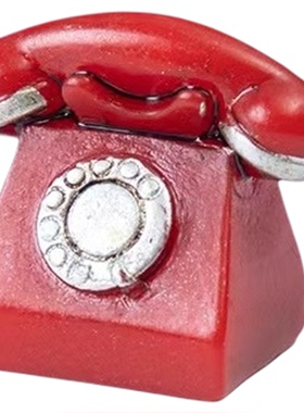 微景观复古电视机座机造景小摆件