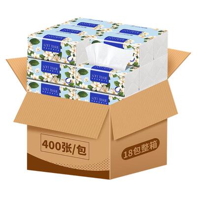 400张大包大尺寸超韧家用抽纸