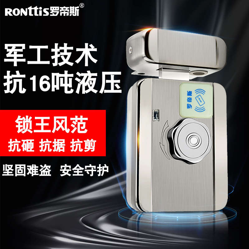 罗帝斯门禁系统电子大门锁单元门楼宇一体机感应铁门刷卡电控锁