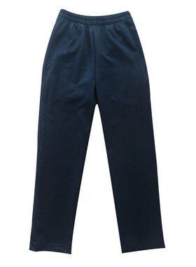 藏青全棉春夏薄款净版直筒校服裤