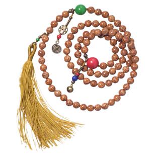 原创凤眼菩提子项链手串女 个性设计108颗珠串佛珠念珠挂饰手链男