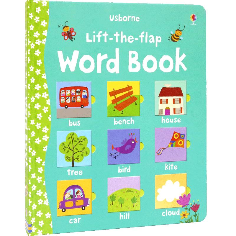 Usborne Lift-the-Flap Word Book 尤斯伯恩旗舰店 学英语单词 立体翻翻书 幼儿早教启蒙 英语词汇学习 儿童绘本 英文原版进口