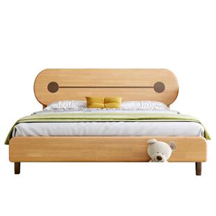 全实木儿童床单人床1.2米卧室现代简约小床1.5米男孩女孩青少年床