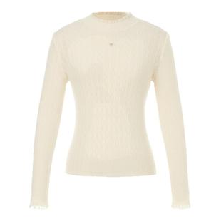 【星光针织】珂莱蒂尔2025秋新款100羊毛百搭小立领打底针织衫女