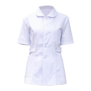 白大褂短款男女长袖医生服短袖护士服收腰上衣口腔科牙科工作服