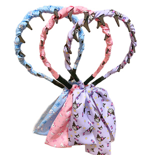 公主落难发箍儿童宝宝超爱库洛米发卡飘带发饰头箍发圈压发卡甜美