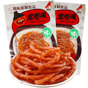 龙卷风麻辣丝爆辣酱味魔鬼丝黑椒香辣条儿时怀旧校园经典小零食