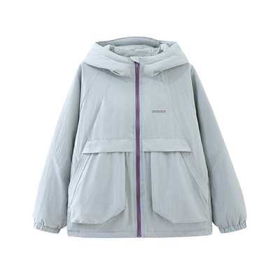 半度闲女童轻薄棉衣外套洋气秋冬