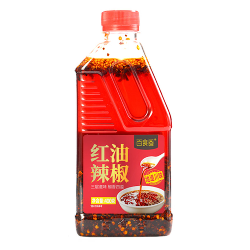 百食香四川风味红油辣椒辣椒油拌面凉拌菜家用油泼辣子辣椒酱蘸料