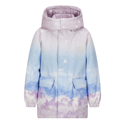 雪中飞儿童羽绒服女童中长款加厚