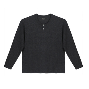 朴术男装2025年秋冬季新款灰色修身保暖打底衫套头上衣男羊毛毛衫