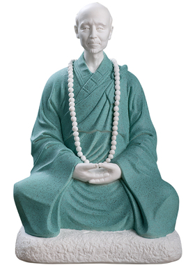 东方泥土陶瓷中式弘一法师摆件