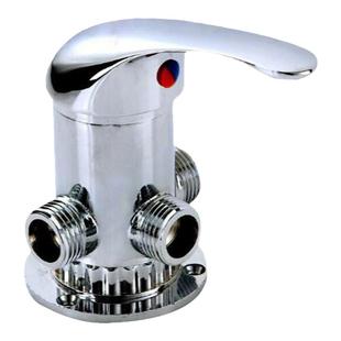 太阳能热水器混水阀冷热水龙头明装三通带上水开关洗澡淋浴花洒